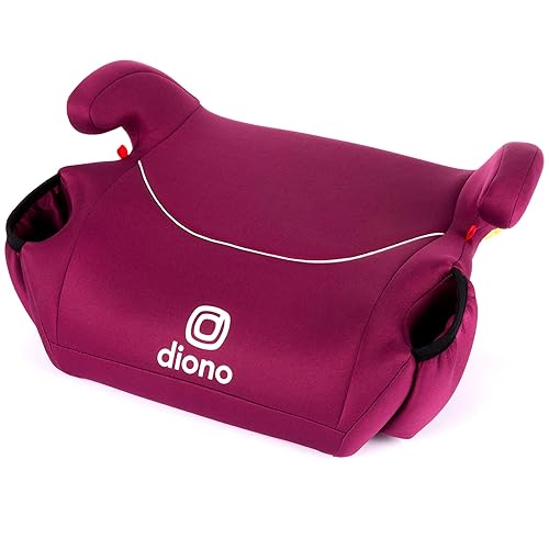 Diono Solana, No Latch, Pack of 2 Backless Booster Car Seats, Lightweight, Machine Washable Covers, Cup Holders, Pink - Jamouz