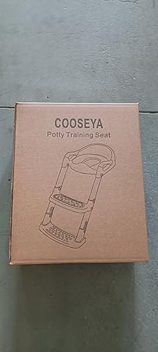 Potty Training Toilet with Step Stool Ladder, Toddler Kids Potty Training Seat for Boys Girls, Foldable Anti-Slip Toilet Toddler Seat Splash Guard Soft Cushion Safety Handles (Grey) - Jamouz