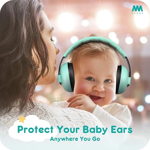 Mumba Baby Ear Protection Noise Cancelling Headphones for Babies and Toddlers Baby Earmuffs - Ages 3-24+ Months - Jamouz