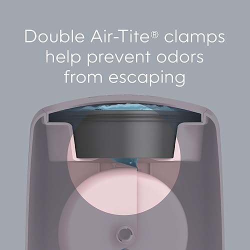 Playtex Diaper Genie Complete Pail with Built-In Odor Controlling Antimicrobial, Includes Pail & 1 Refill, White , 8.36 Pound - Jamouz