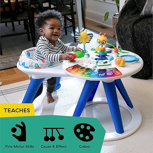 Baby Einstein Around We Grow 4-in-1 Walker, Discovery Activity Center and Table, Age 6 Months and up - Jamouz