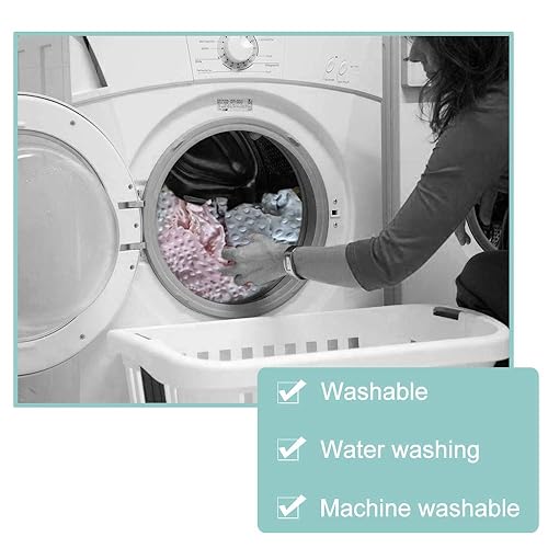 OWLOWLA Minky Nursing Cover, Breastfeeding Pillow Slipcover Fits Nursing Pillow for Baby Boy Girl(Baby Blue) - Jamouz