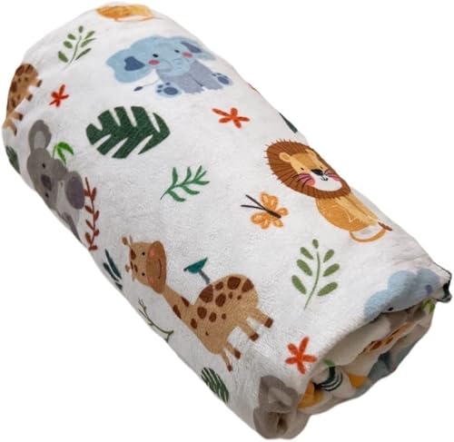 Baby Blanket for Boys Girls Double Layer Soft Plush Minky Blanket with Dotted Backing, Toddler Baby Newborn Blanket Shower Gifts (Cute Animal, 30 X 40 inches) - Jamouz