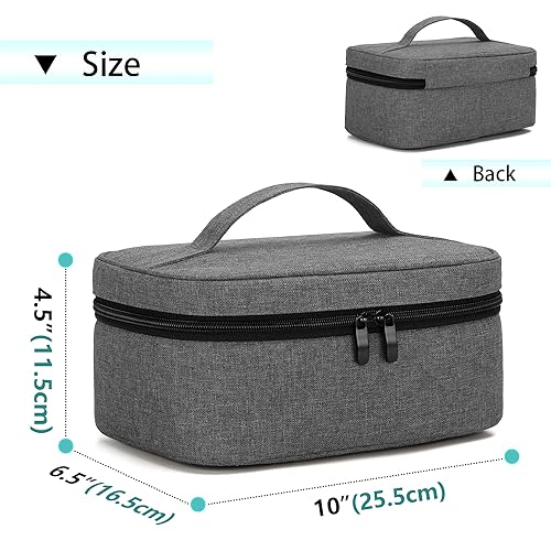 BAFASO Wearable Breast Pump Bag Compatible with Elvie and Momcozy Breast Pump, Case for Wearable Breast Pump and Extra Parts (Patent Pending), Gray - Jamouz