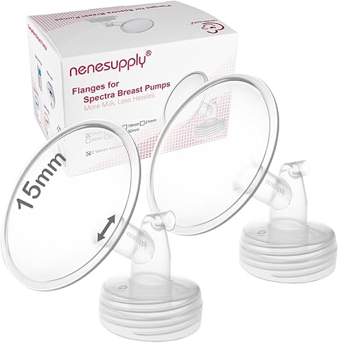 Nenesupply 2pc 17mm Flanges Compatible with Spectra S1 Spectra S2 Synergy Gold Breastpumps Replacement to Spectra Pump Parts and Spectra Flange Replace Spectra S2 Parts and Spectra 17mm - Jamouz