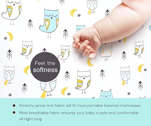 Stretchy Changing Pad Covers for Boys Girls,2 Pack Jersey Knit,Elephant & Whale - Jamouz