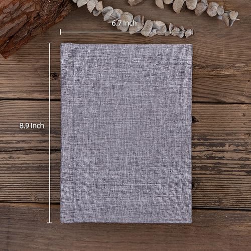 Small 4x6 Photo Album with Writing Space Holds 30 Photos Ideal for Wedding Theme-Album and Baby Photo Album (Beige) - Jamouz