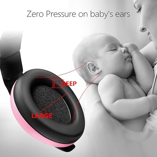 Baby Ear Protection Noise Cancelling Headphones for Babies for 3 Months to 3 Years (Blue) - Jamouz
