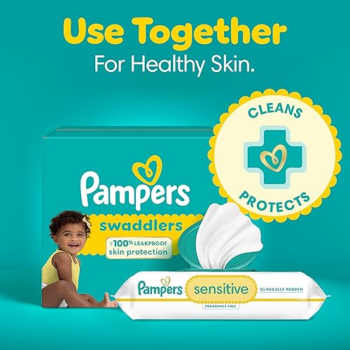 Pampers Swaddlers Diapers Preemie - Size P1, 27 Count, Ultra Soft Disposable Baby Diapers (Pack of 4) - Jamouz
