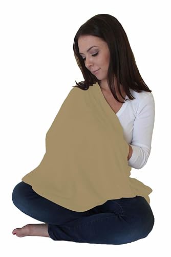 LK Baby 2pk Infinity Nursing Scarf Breastfeeding Cover Ultra Soft (Grey/Navy) - Jamouz