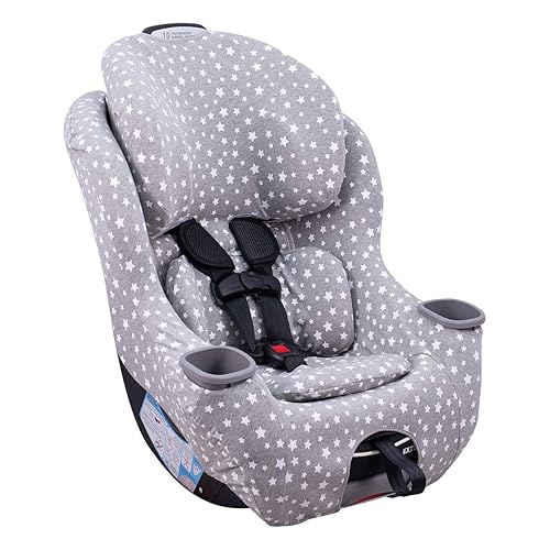 JYOKO Kids Cover Liner for car seat Compatible with Graco Extend2fit, 100% Cotton Made (Raccoon) - Jamouz