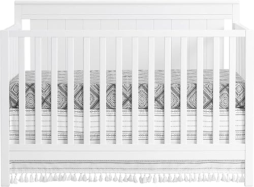 Oxford Baby Lazio 4-in-1 Convertible Crib, Dove Gray, GreenGuard Gold Certified - Jamouz