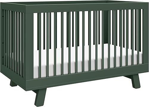babyletto Hudson 3-in-1 Convertible Baby Crib with Toddler Bed & Daybed Conversion - Easy to Assemble - GREENGUARD Gold Certified w/ 4 Adjustable Mattress Heights - Natural - Jamouz