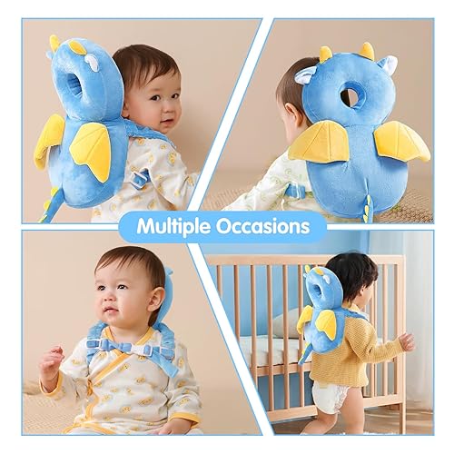 Baby Head Protector Backpack: Alarm Function,Adjustable and Ultra-Light(Bee) - Jamouz