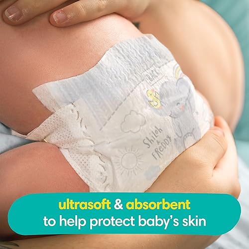Pampers Swaddlers Diapers Preemie - Size P1, 27 Count, Ultra Soft Disposable Baby Diapers (Pack of 4) - Jamouz