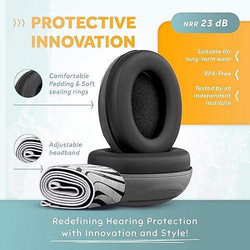 Schallwerk ® Mini+ Baby Ear Muffs – Noise Protection for Babies, Infants, Toddlers – CE & ANSI Certified Headphones - Jamouz