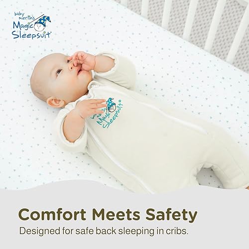 Magic Sleepsuit Baby Merlin's 100% Cotton Baby Transition Swaddle - Baby Sleep Suit - Lavender colour -for 3-6 Months baby - Jamouz