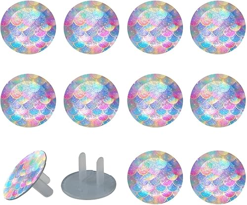 12 PCS Baby Child Proofing Outlet Covers, Electrical Safety Socket Protection Caps for 2-Prong Power Wall Plate Pure Black, czbhg-001 - Jamouz