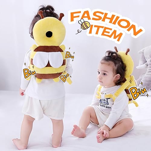 Baby Head Protector Backpack: Alarm Function,Adjustable and Ultra-Light(Bee) - Jamouz