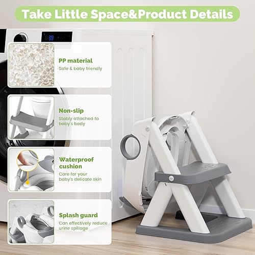 Training Toilet Ladder, Multi-Use, Convenient and Suitable for Most Situations，Girls, Boys - Jamouz