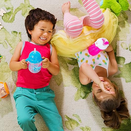 Munchkin® Click Lock™ Bite Proof Sippy Cup, 9 Ounce,2 Count (Pack of 1), Plastic, Blue/Green - Jamouz
