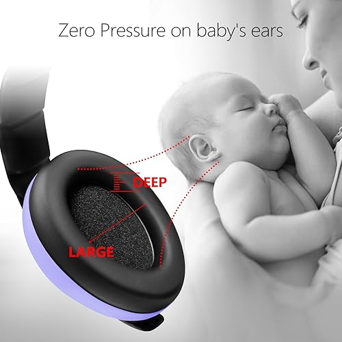 Baby Ear Protection Noise Cancelling Headphones for Babies for 3 Months to 3 Years (Blue) - Jamouz