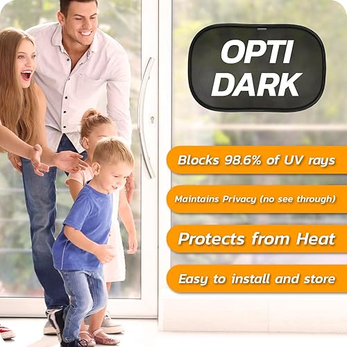 Car Window Shade for Baby with Certified UV-Protection 2 Pack - 20'x12' - Jamouz