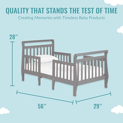 Emma 3-In-1 Convertible Toddler Bed In Fuschia Pink, Converts To Two Chairs And-Table, Low To Floor Design, JPMA Certified, Non-Toxic Finishes, Safety Rails - Jamouz