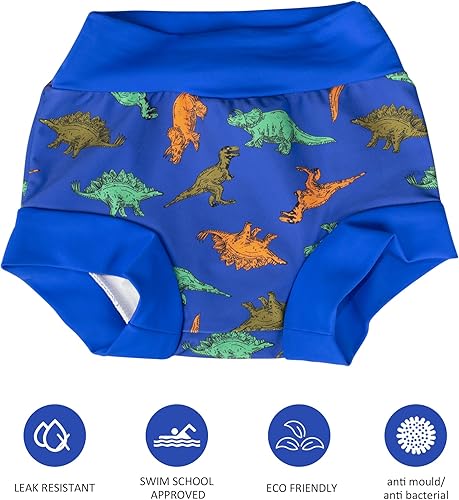 BIG ELEPHANT 6Pcs Baby Swim Diaper, Waterproof Reusable Swimming Diapers for Boys, Soft Breathable Swim Wear - Jamouz