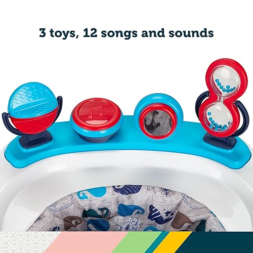 Safety 1st Ready, Set, Walk Dx Developmental Baby Walker with Wheels, Baby Toys, Nantucket - Jamouz