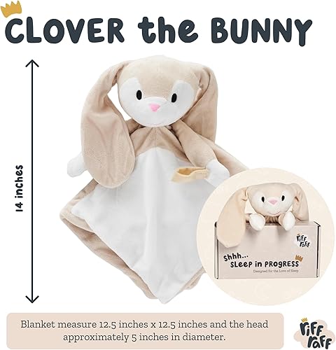 Riff Raff Bunny Sleep-Soother Unique Lullaby, Heartbeat & White Noise Plush, Washable, Portable, Perfect Sleep Aid - Jamouz