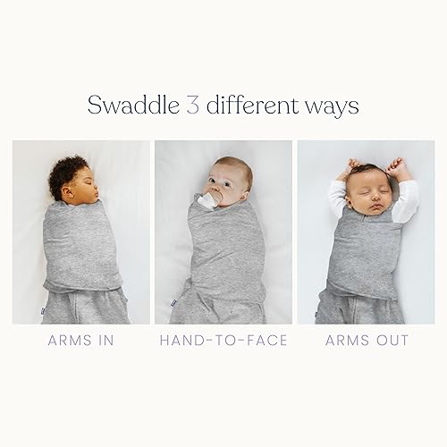 HALO 100% Cotton Sleepsack Swaddle, 3-Way Adjustable Wearable Blanket, TOG 1.5, Baby Blue, Newborn, 0-3 Months - Jamouz