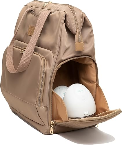 Sarah Wells Norah Breast Pump Backpack (Latte) - Jamouz