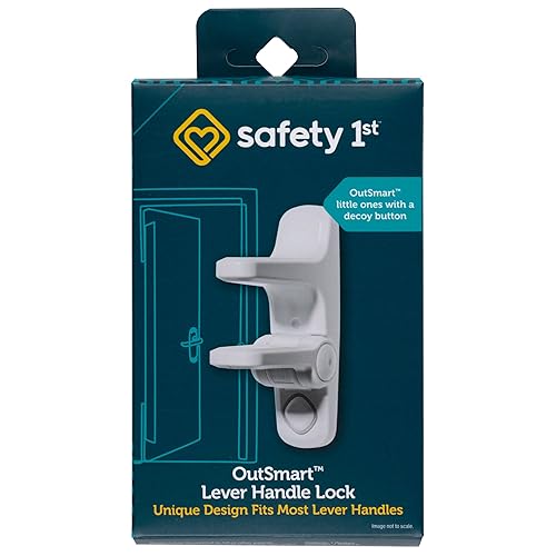 Safety 1st OutSmart Child Proof Door Lever Lock, White, 1 Count - Jamouz