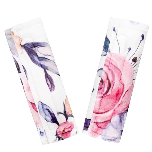 Baby Car Seat Strap Cover 2 Pack Unicorn Car Seat Straps Shoulder Pads, Seat Belt Cushions Pads for Infant Car Seats, Stroller, Pushchair - Jamouz