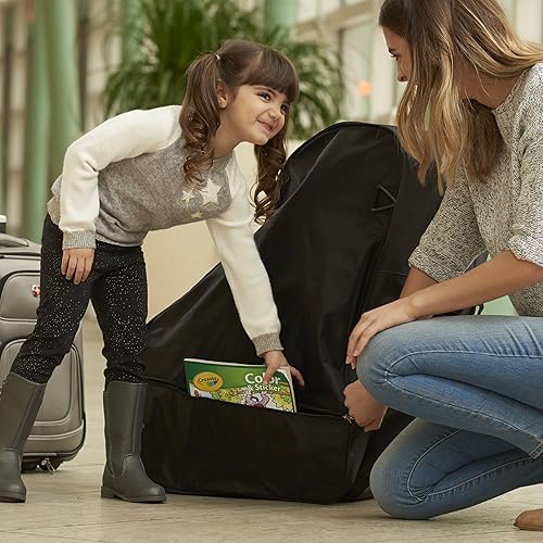 Evenflo Car Seat Travel Bag & Storage Bag, Universal Fits All Car Seats, Black - Jamouz