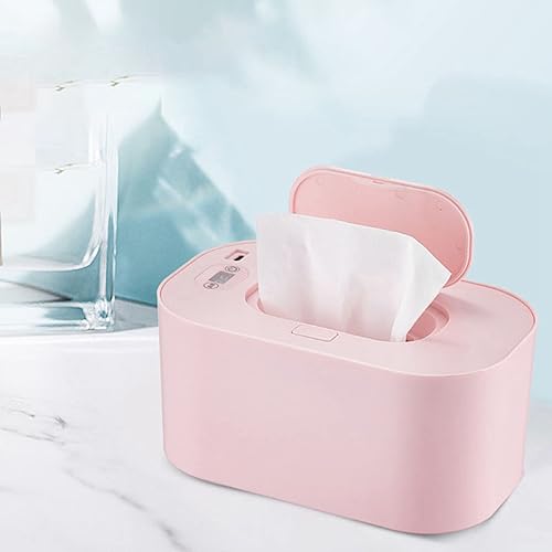 Baby Wipes Warmer, Baby Wipe Warmer And Baby Wet Wipes Dispenser,Wet Wipe Warmer PP Intelligent Adjustable Temperature Safe To Use Infant Wipes Heater Wireless Car Charging(White) - Jamouz