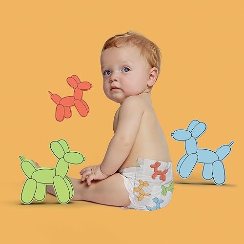Hello Bello Premium Diapers Size 4, Honeysuckle Designs, 58ct Club Box, Hypoallergenic and Extra Absorbent - Jamouz