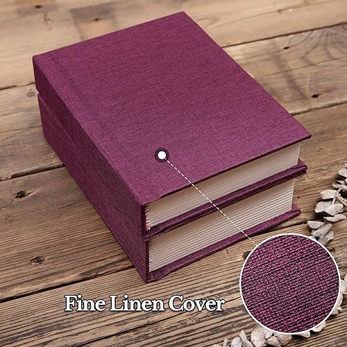 Small 4x6 Photo Album with Writing Space Holds 30 Photos Ideal for Wedding Theme-Album and Baby Photo Album (Beige) - Jamouz
