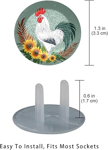 12 PCS Baby Child Proofing Outlet Covers, Electrical Safety Socket Protection Caps for 2-Prong Power Wall Plate Pure Black, czbhg-001 - Jamouz