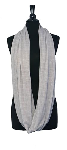 LK Baby 2pk Infinity Nursing Scarf Breastfeeding Cover Ultra Soft (Grey/Navy) - Jamouz