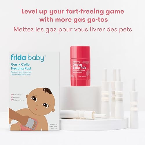 Frida Baby Windi Gas Passer, Baby Gas Relief and Colic Baby Relief, Baby Constipation Relief, 10 Count - Jamouz