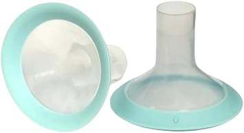 Zomee Flex Breast Nipple Shield Latch Assistance Inverted or Flat- Comfortable & Soft for Easy Pumping Use for Z1 Z2 Breast Pump (Multiple 2 Pack Sizes) (19mm) - Jamouz