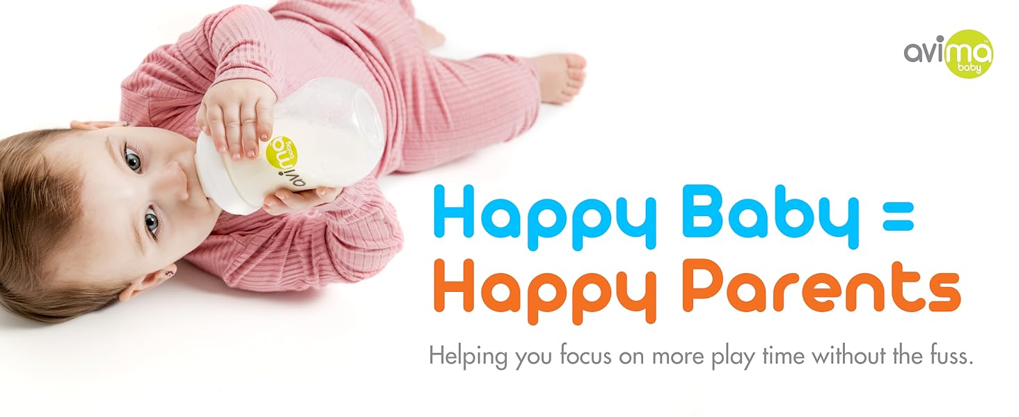 avima baby happy babies anti colic bottle small business newborn parent breast feeding