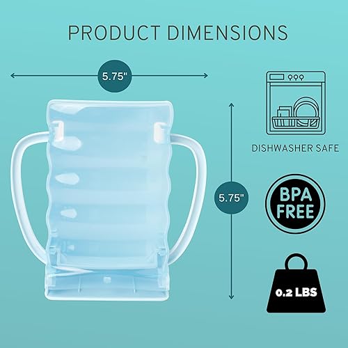 Dinneractive Sip Wiz - Baby Pouch Holder No Squeeze Pouch Food Pouches & Juice Box Holder - Anti-Squeeze Yogurt Pouch Reusable Toddler Essentials - Jamouz