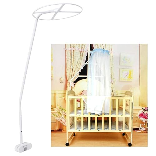 belupai Crib Canopy Mosquitoes Net Holder,White 3.6ft Tall Regulateable Clip On Crib Canopy Bracket,Crib Mosquitoes Net Stand,Mosquitoes Net Accessories,Only Stand - Jamouz
