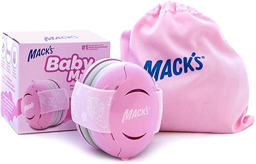 Mack's Baby Muffs | Baby Ear Muffs Noise Protection | High NRR | Noise Cancelling Headphones for Babies & Toddlers - Jamouz