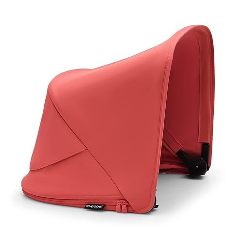 Bugaboo Fox 5 Sun Canopy Misty White with UPF 50 Sun Protection Treatment and Peekaboo Panel - Jamouz