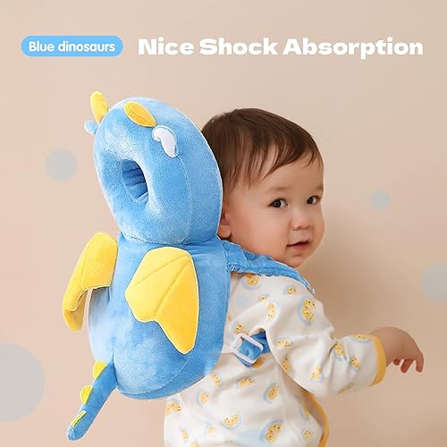 Baby Head Protector Backpack: Alarm Function,Adjustable and Ultra-Light(Bee) - Jamouz