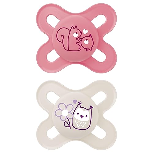 MAM Original Start Matte Newborn Baby Pacifier, Best Pacifier for Breastfed Babies, Boy, 0-3 Months (Pack of 4) - Jamouz